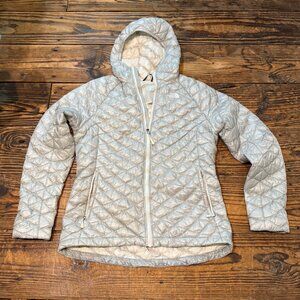 North Face Thermoball Jacket Womens Large Nano Puff Hooded Quilted Full Zip RARE